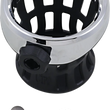 Load image into Gallery viewer, Ciro Drink Holder - Mirror Stem Mount - Chrome/Black 50420 - Main Product View