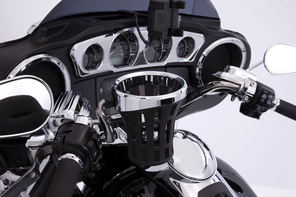 Ciro Drink Holder - Perch Mount - Chrome 50810 - Back View
