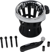 Load image into Gallery viewer, Ciro Drink Holder - Perch Mount - Chrome/Black 50411 - Main Product View