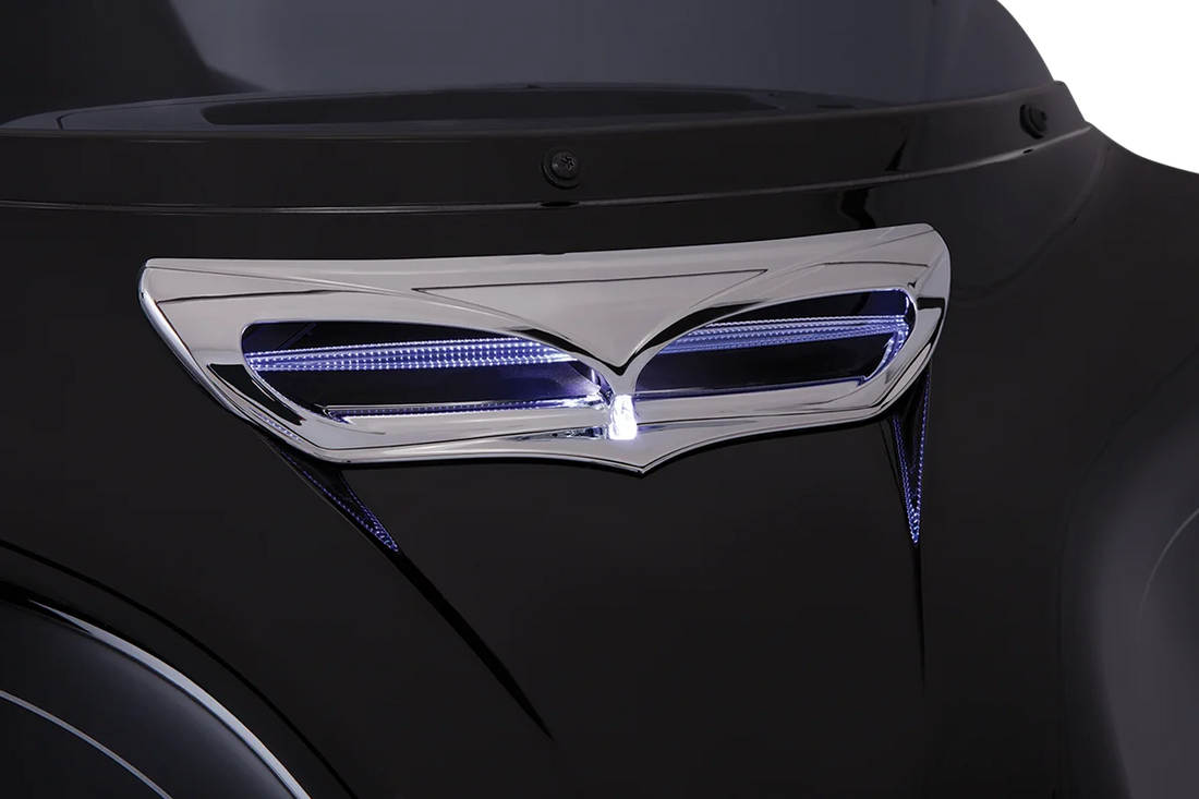 Ciro Fairing Trim - Chrome - with LED 40010 - Side View