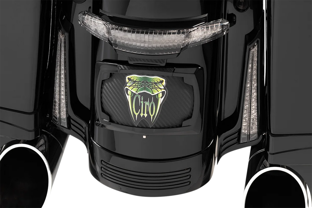 Ciro Filler Panel LED Lights - Black/Red 40046 - Side View