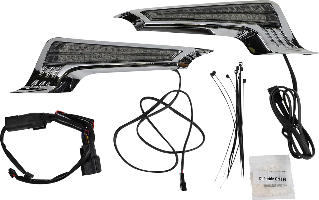 Ciro Filler Panel LED Lights - Chrome - Red 40045 - Main Product View