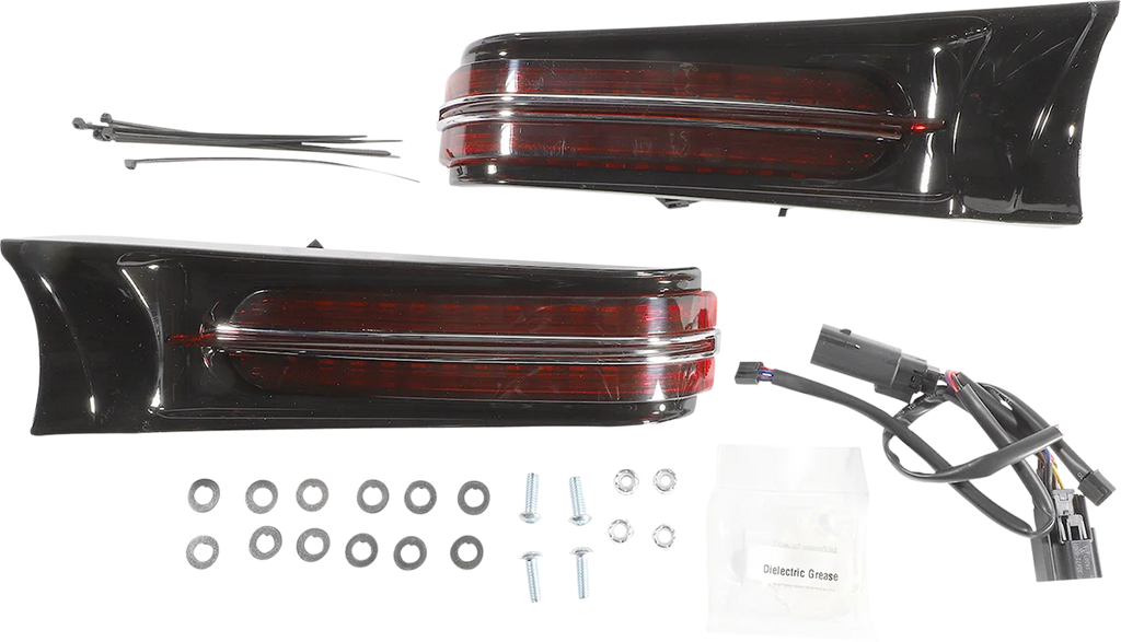 Ciro Filler Panel Lights - Red - Black 40049 - Main Product View