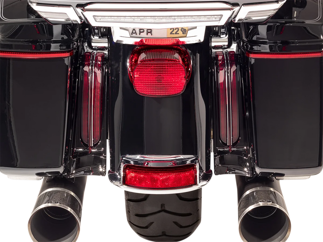Ciro Filler Panel Lights - Red - Black 40049 - Side View