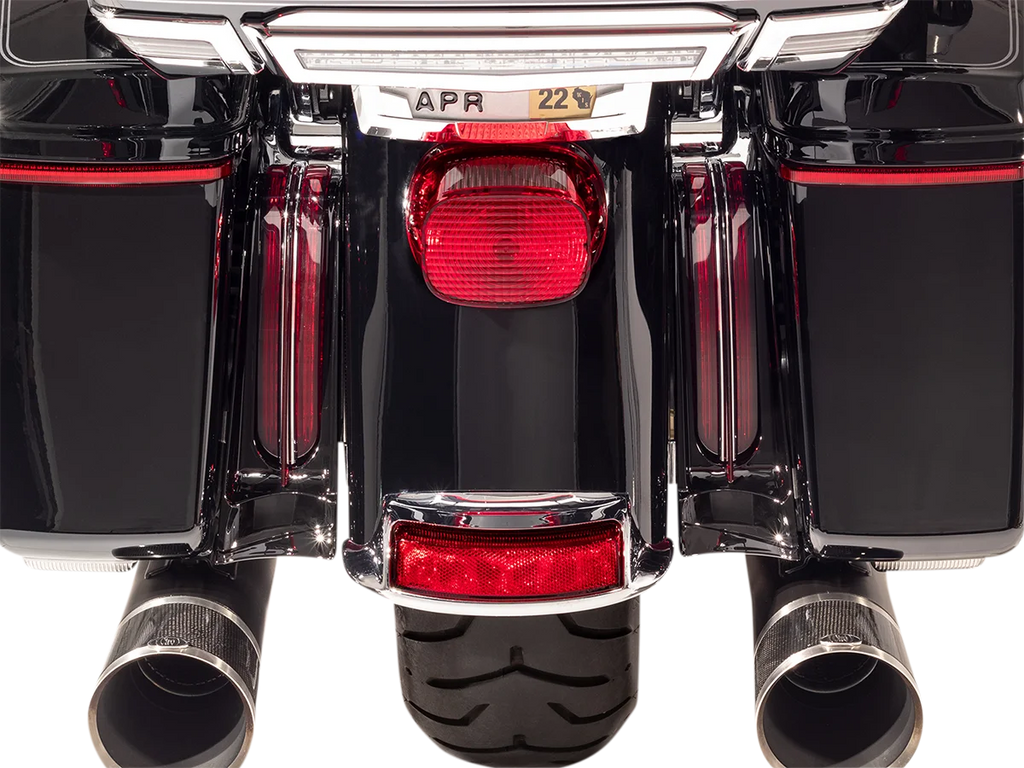 Ciro Filler Panel Lights - Red - Black 40049 - Side View