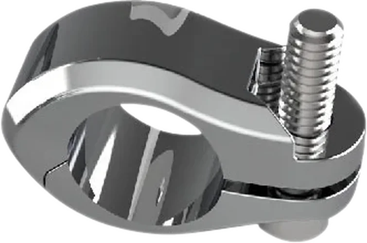 Ciro Flagpole Mount - for 1/2" Tube - Chrome 70606 - Detail View