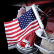 Load image into Gallery viewer, Ciro Flagpole Mount - for 3/4" Tube - Chrome 70607 - Side View