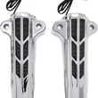 Load image into Gallery viewer, Ciro Forkini Lower Leg Covers - Chrome - With LEDs 43001 - Main Product View