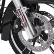 Load image into Gallery viewer, Ciro Forkini Lower Leg Covers - Chrome - With LEDs 43001 - Side View