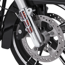 Load image into Gallery viewer, Ciro Forkini Lower Leg Covers - Chrome - With LEDs 43001 - Side View