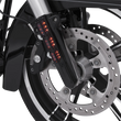 Load image into Gallery viewer, Ciro Forkini Lower Leg Covers - Gloss Black - With LEDs 43003 - Side View