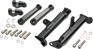 Ciro Frame Mounted Adjustable Highway Peg Mount - Standard - Black 60121 - Main Product View
