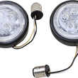 Load image into Gallery viewer, Ciro Front Signal Light Inserts - Black - Amber Lens 45420 - Main Product View