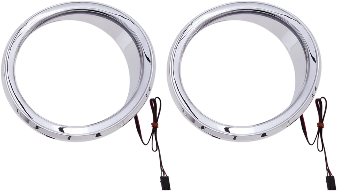 Ciro Front Speaker LED Accent - Black 42101 - Back View