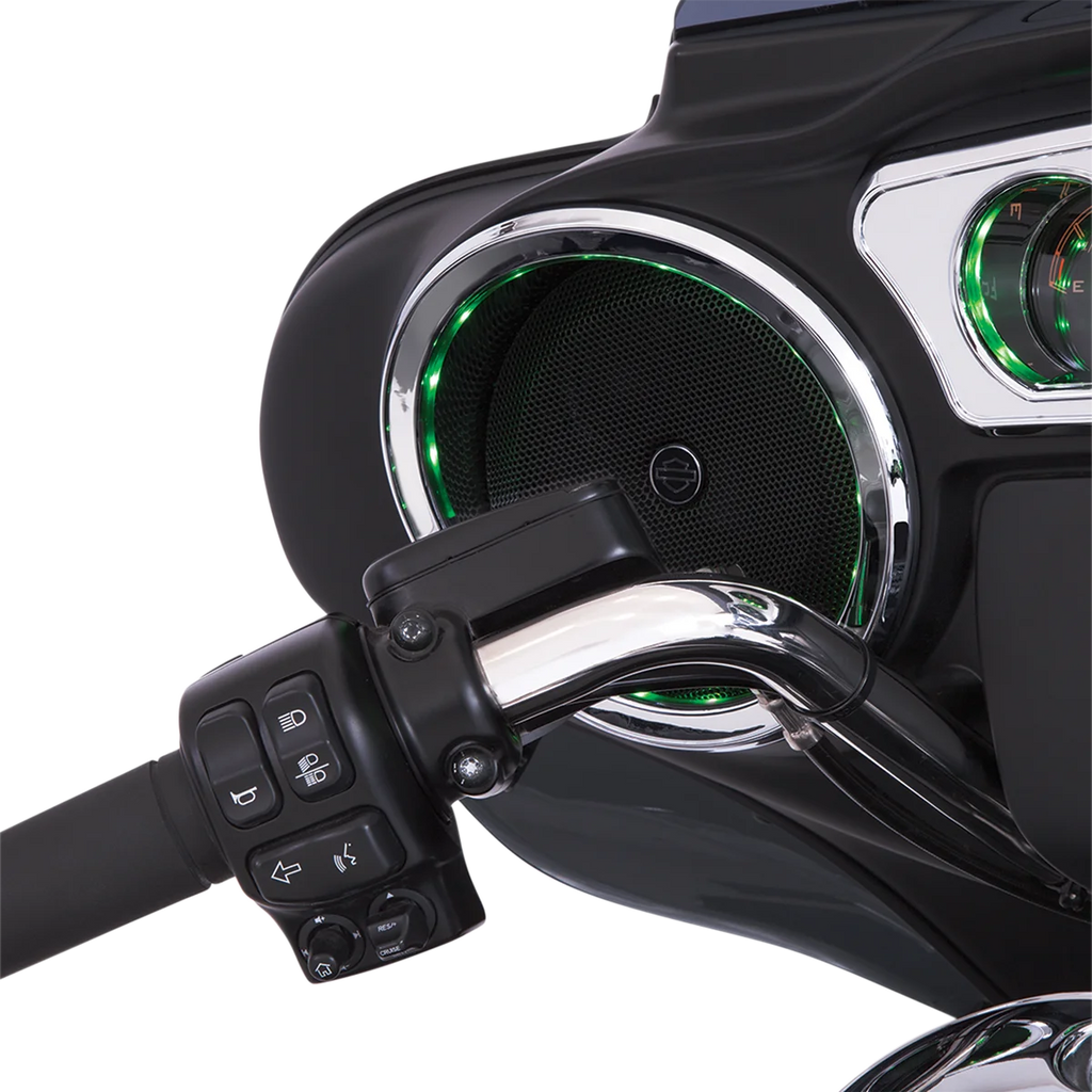 Ciro Front Speaker LED Accent - Chrome 42100 - Side View