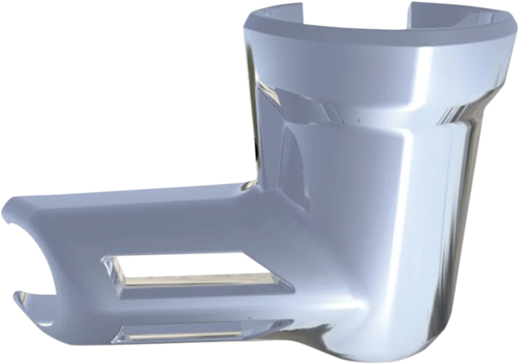 Ciro Fuel Line Fitting Cover - Chrome - M8 Touring/Trike 73025 - Side View