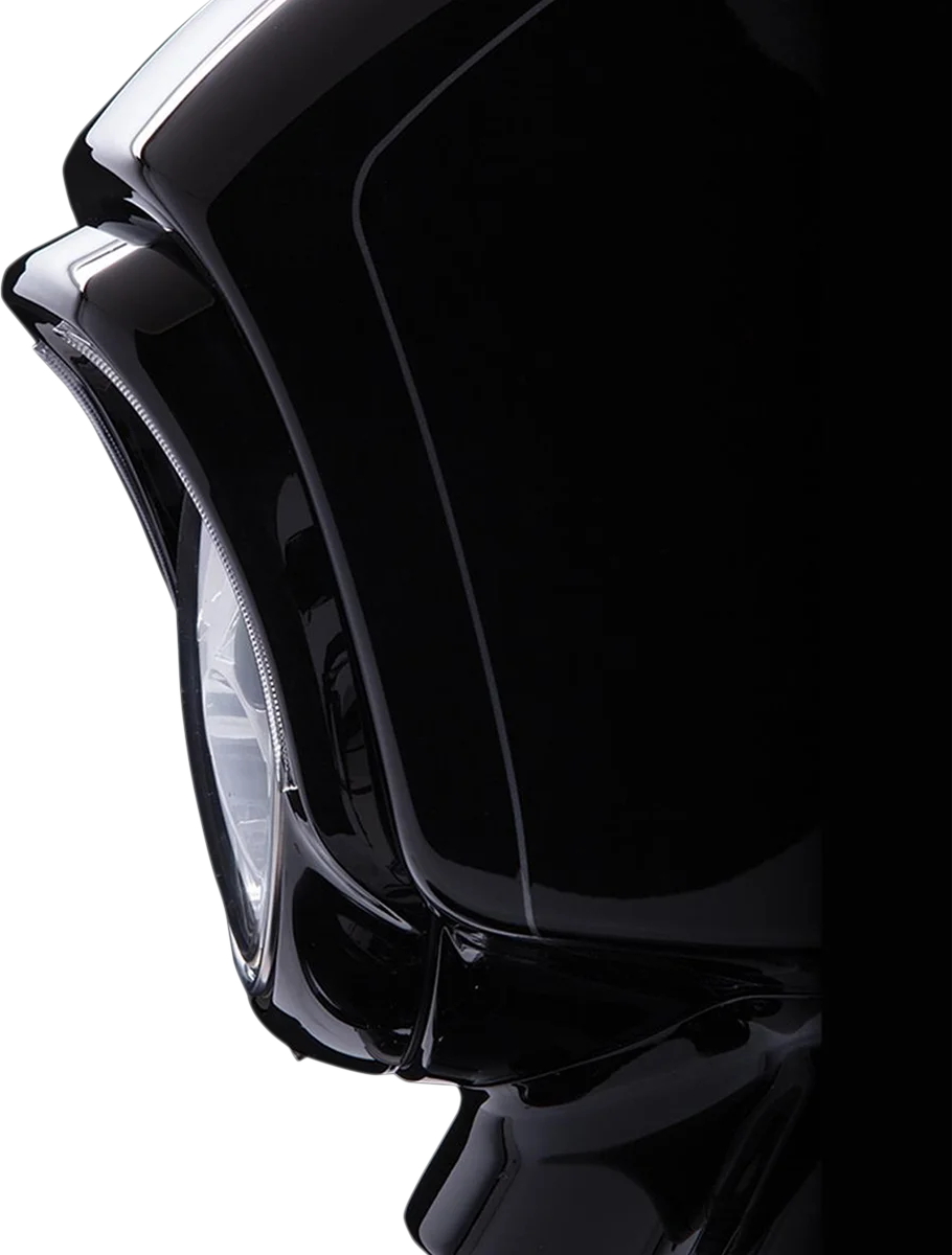 Ciro Headlight Bezel - Black 45201 - Back View