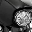 Load image into Gallery viewer, Ciro Headlight Bezel - Black 45206 - Back View