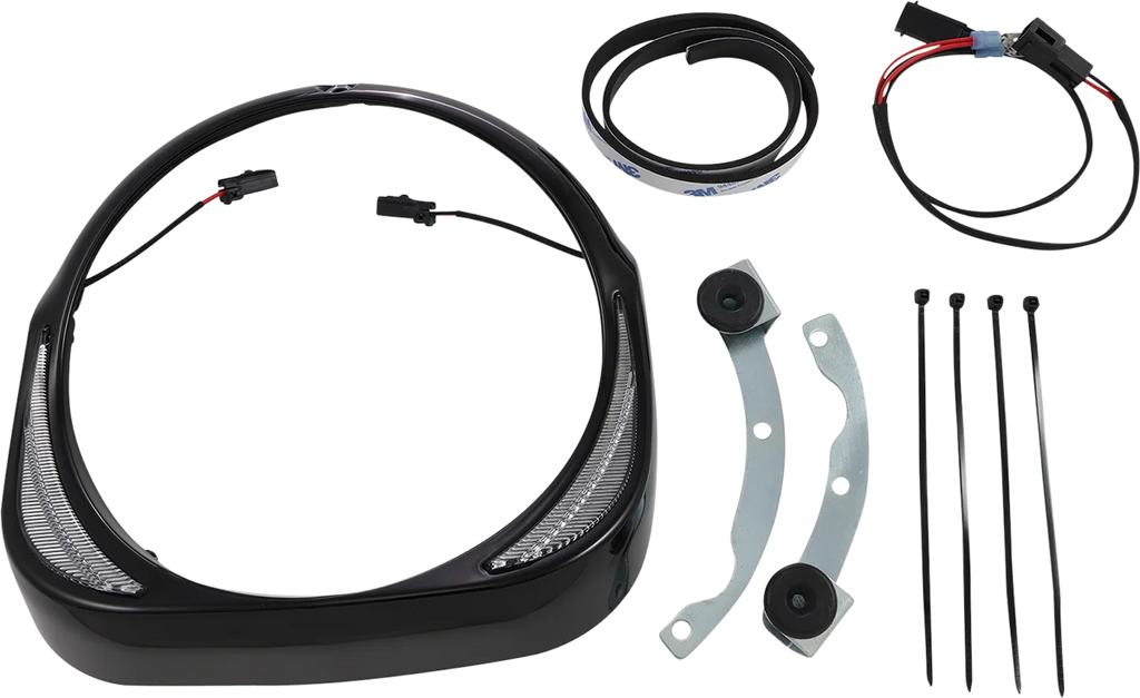 Ciro Headlight Bezel - Black 45211 - Main Product View