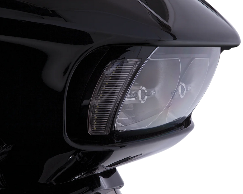Ciro Headlight Bezel - Black 45251 - Side View