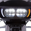 Load image into Gallery viewer, Ciro Headlight Bezel - Black 45251 - Back View