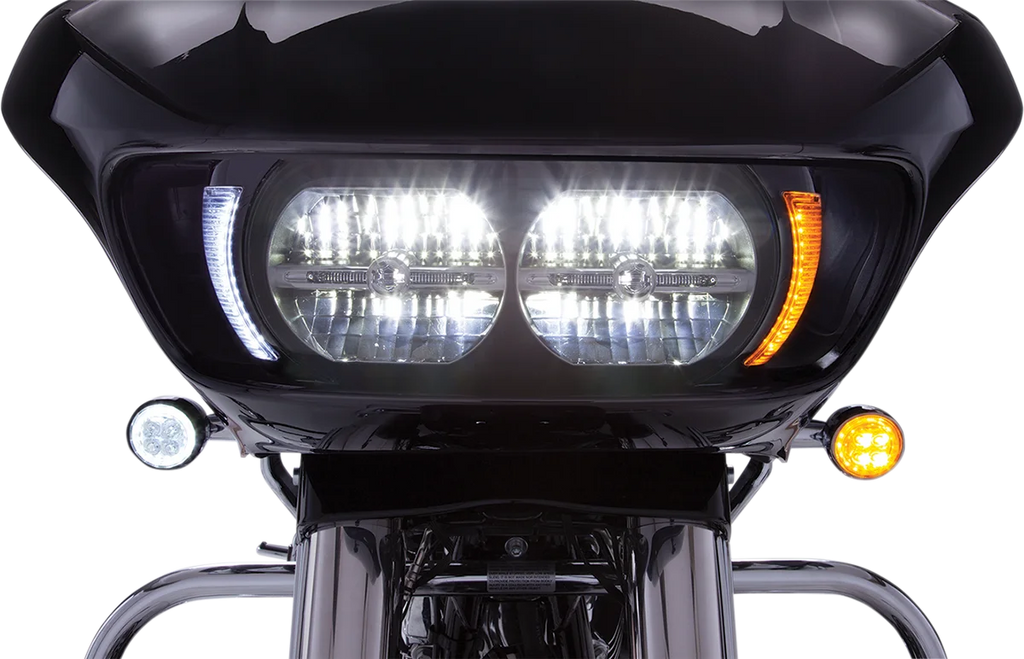 Ciro Headlight Bezel - Black 45251 - Back View