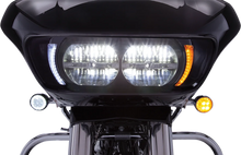 Load image into Gallery viewer, Ciro Headlight Bezel - Black 45251 - Back View