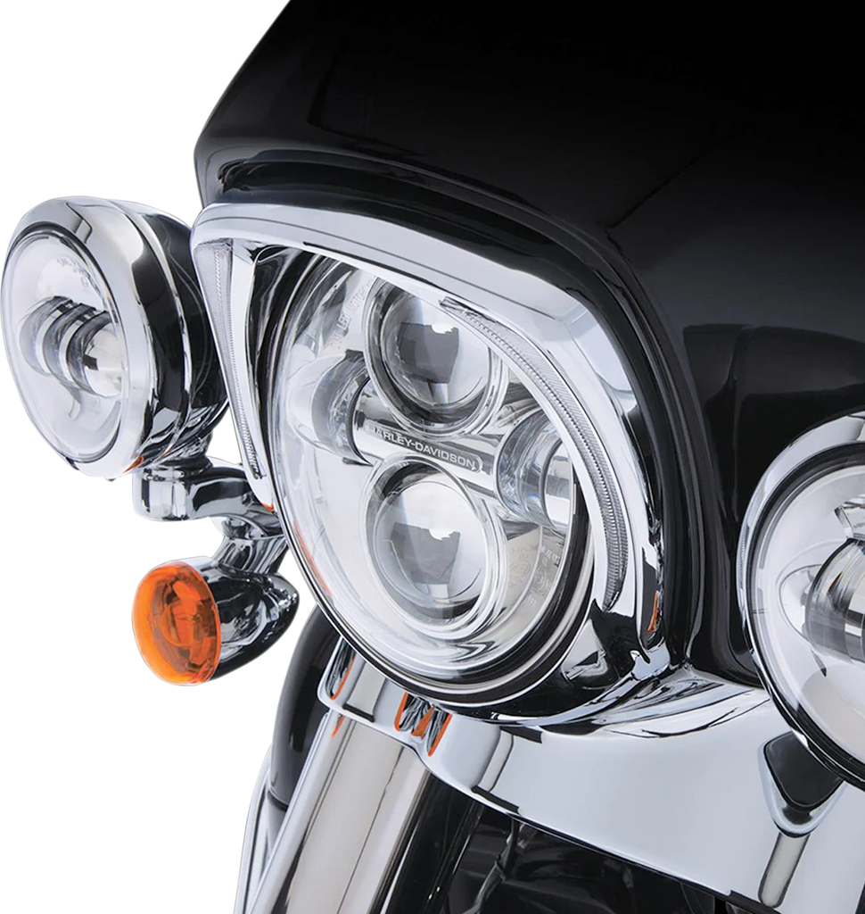 Ciro Headlight Bezel - Chrome 45200 - Back View