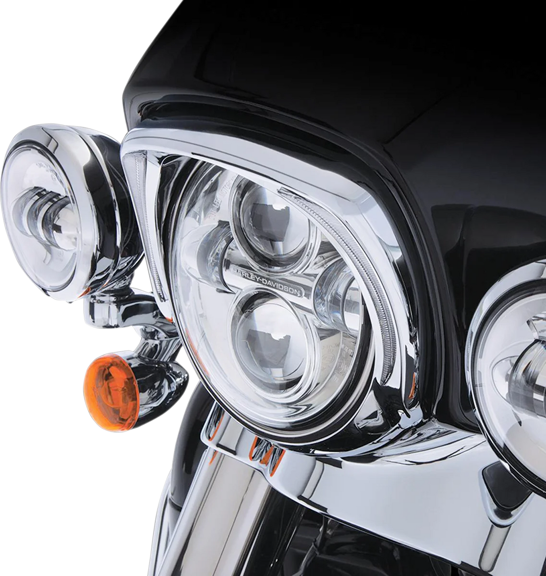 Ciro Headlight Bezel - Chrome 45210 - Detail View