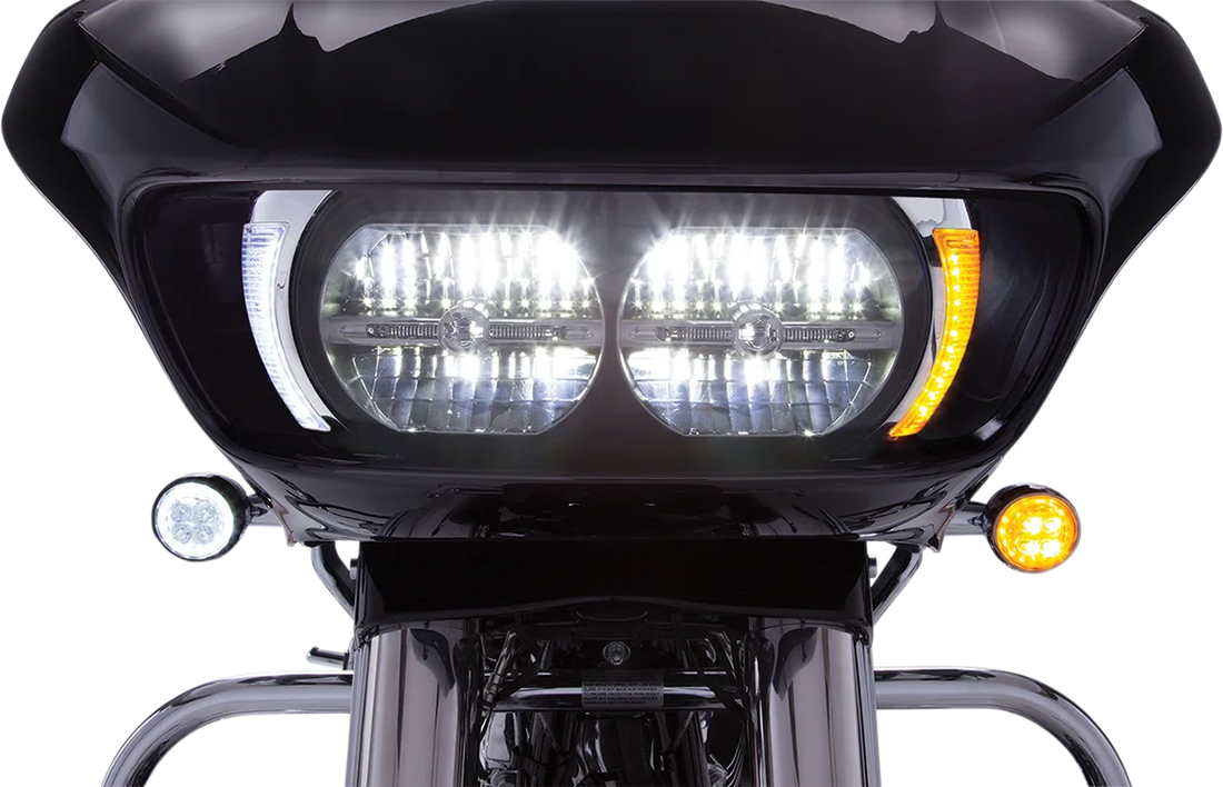 Ciro Headlight Bezel - Chrome 45250 - Side View