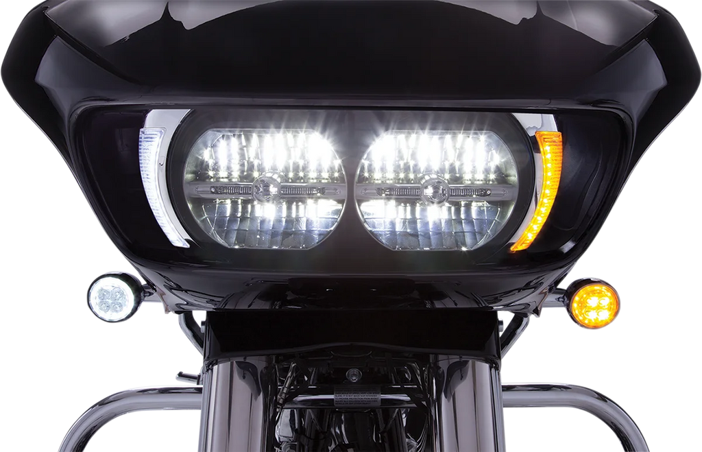 Ciro Headlight Bezel - Chrome 45250 - Side View