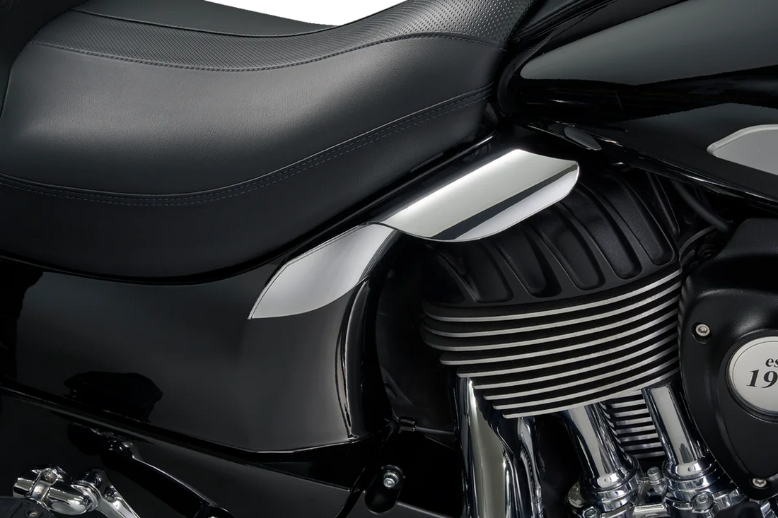 Ciro Heat Deflectors - Chrome - Indian 16000 - Side View
