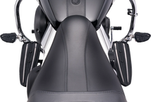 Load image into Gallery viewer, Ciro Heat Deflectors - Chrome - Indian 16000 - Back View
