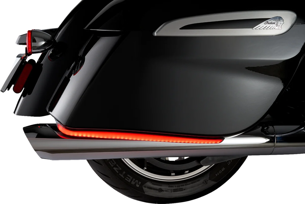 Ciro LED Bag Lights - Red Lens - Indian 46255 - Side View