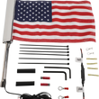 Load image into Gallery viewer, Ciro LED Flagpole - U.S. Flag 70600 - Main Product View
