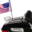 Load image into Gallery viewer, Ciro LED Lighted Flagpole - U.S. Flag - Black 70610 - Side View