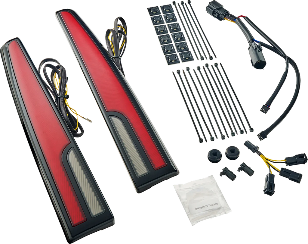 Ciro LED Taillight - Red Lens - Black - Tri Glide 40086 - Main Product View