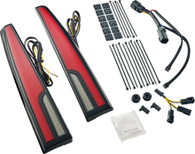 Load image into Gallery viewer, Ciro LED Taillight - Red Lens - Black - Tri Glide 40086 - Main Product View