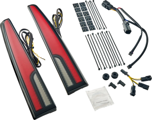 Ciro LED Taillight - Red Lens - Black - Tri Glide 40086 - Main Product View