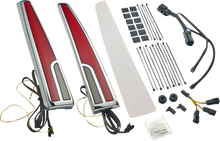 Load image into Gallery viewer, Ciro LED Taillight - Red Lens - Chrome - Tri Glide 40085 - Main Product View