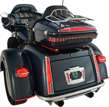 Load image into Gallery viewer, Ciro LED Taillight - Red Lens - Chrome - Tri Glide 40085 - Back View