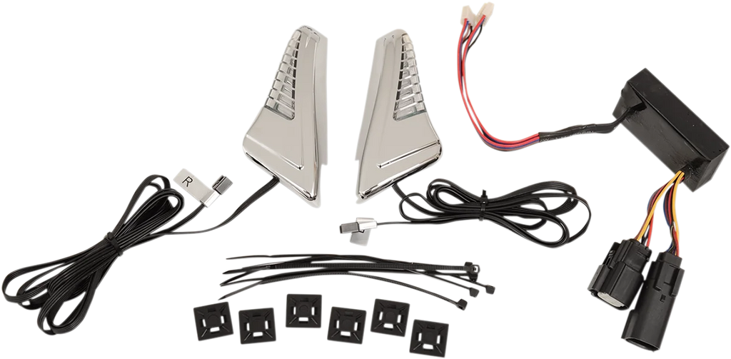 Ciro Light Kit for Tour-Pak® - Snakeyes® - Black 40017 - Side View