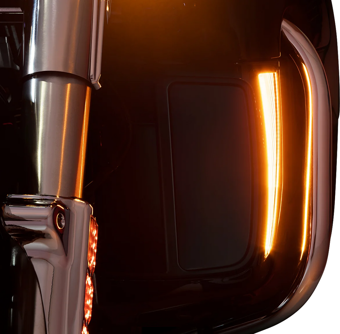 Ciro Lower Fairing Lights - Black 45801 - Side View