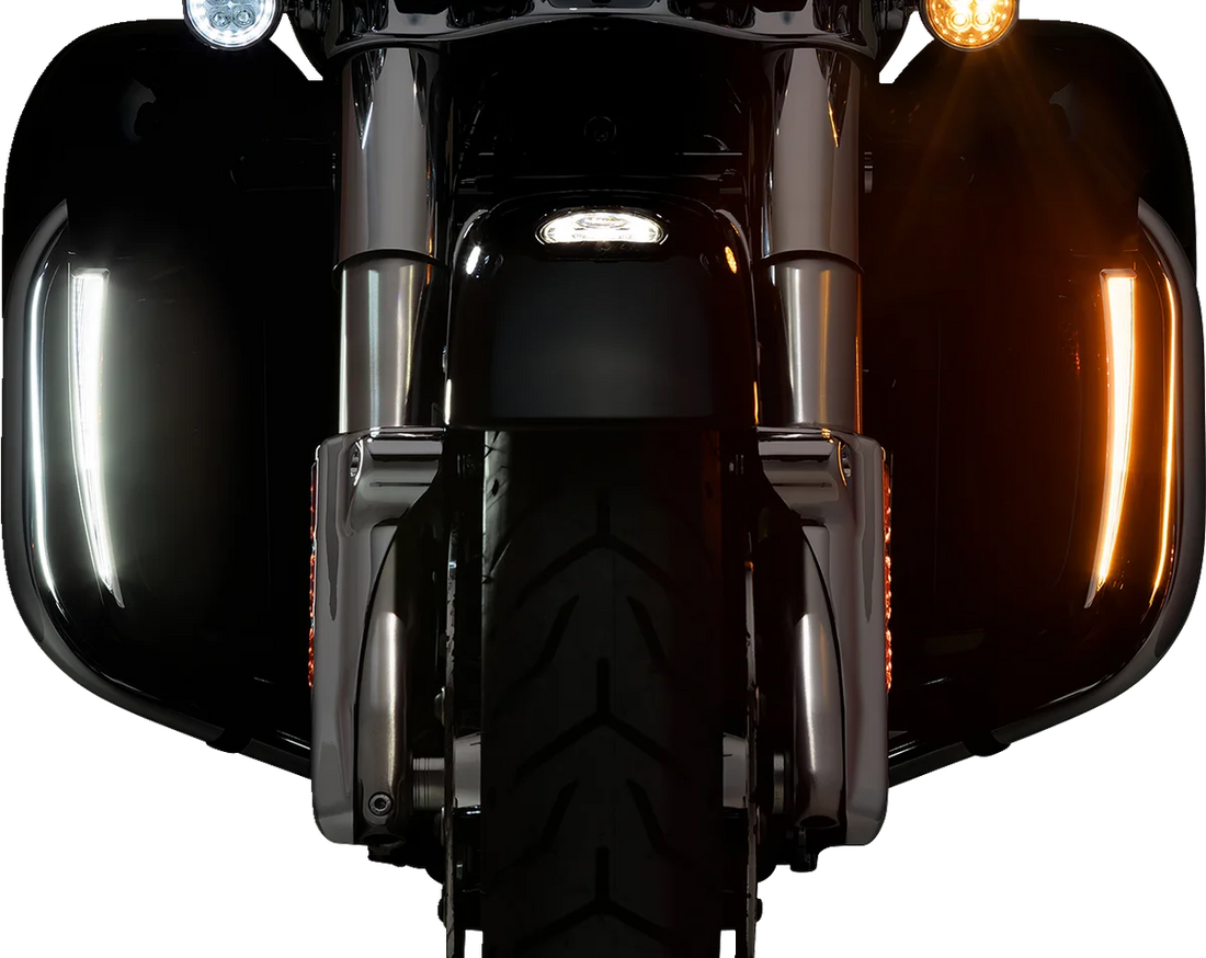 Ciro Lower Fairing Lights - Chrome 45800 - Installation View