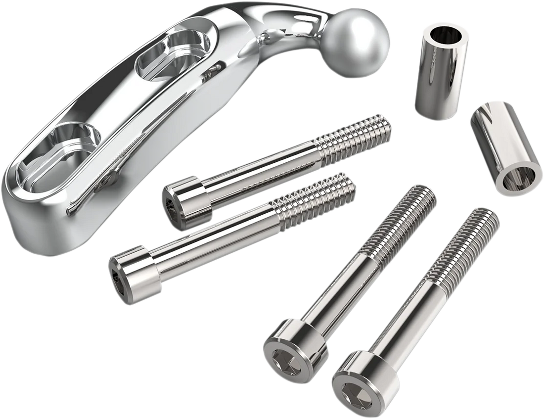 Ciro Perch Mount - Chrome 50110 - Side View