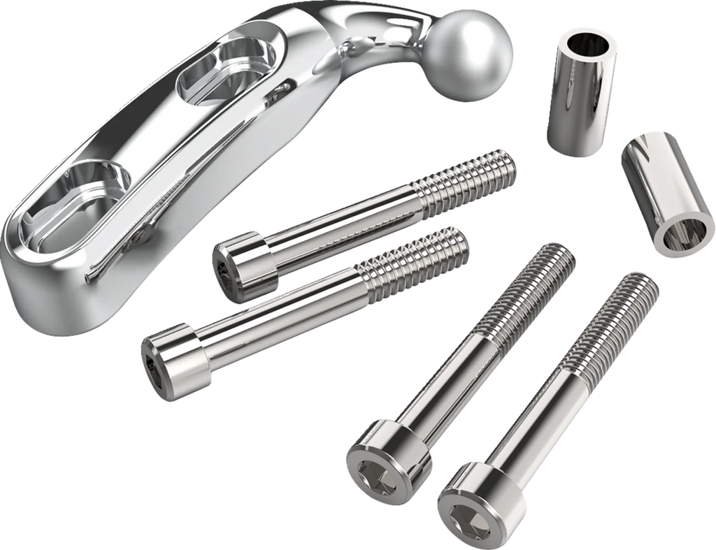 Ciro Perch Mount - Offset - Gen 2 - Chrome 55150 - Side View