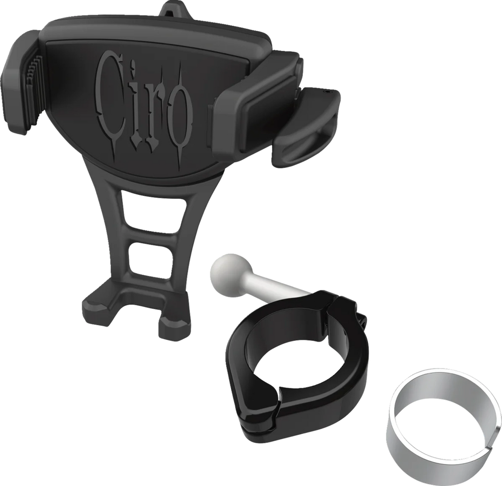 Ciro Phone Holder - Constrictor - Black - Black 1-1/8" | 1-1/4" Handlebar Mount 50355 - Main Product View