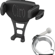 Load image into Gallery viewer, Ciro Phone Holder - Constrictor - Black - Chrome 1-1/2" Handlebar Mount 50356 - Main Product View