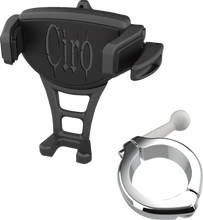 Load image into Gallery viewer, Ciro Phone Holder - Constrictor - Black - Chrome 1-1/2" Handlebar Mount 50356 - Main Product View
