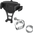 Load image into Gallery viewer, Ciro Phone Holder - Constrictor - Black - Chrome 1-1/8" | 1-1/4" Handlebar Mount 50354 - Main Product View